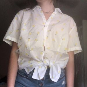 button up lemon shirt